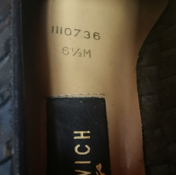 Greenwich Village Black Woven Upper Slip On Flats 6.5 - Picture 7 of 7